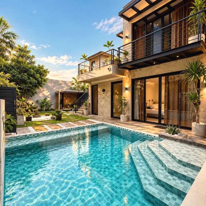 Muggle Stay pool and villa